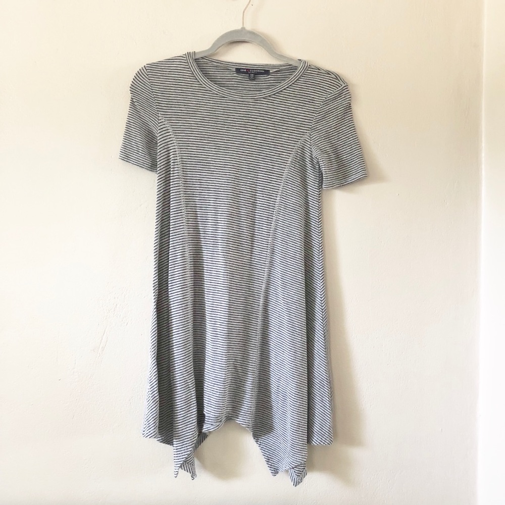 Black and grey striped dress